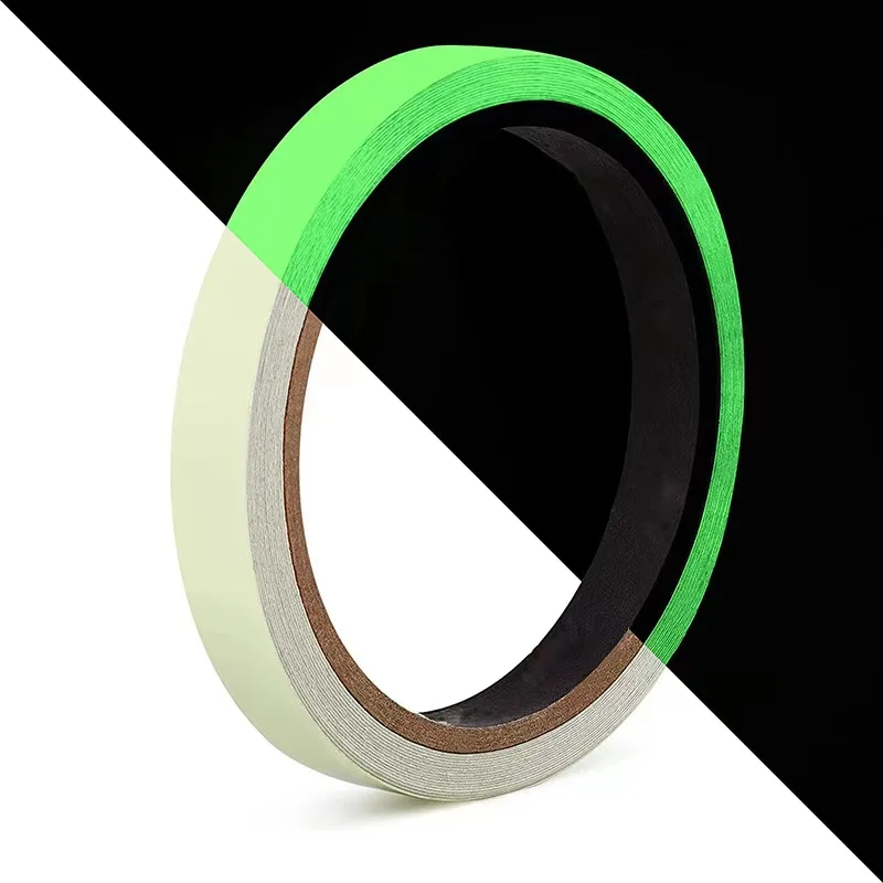 1 ชิ้น 3 เมตร Self กาวสีเขียวเทปเรืองแสงเรืองแสงใน Dark สติกเกอร์เวทีตกแต่งเทปเรืองแสงสติกเกอร์คําเตือน