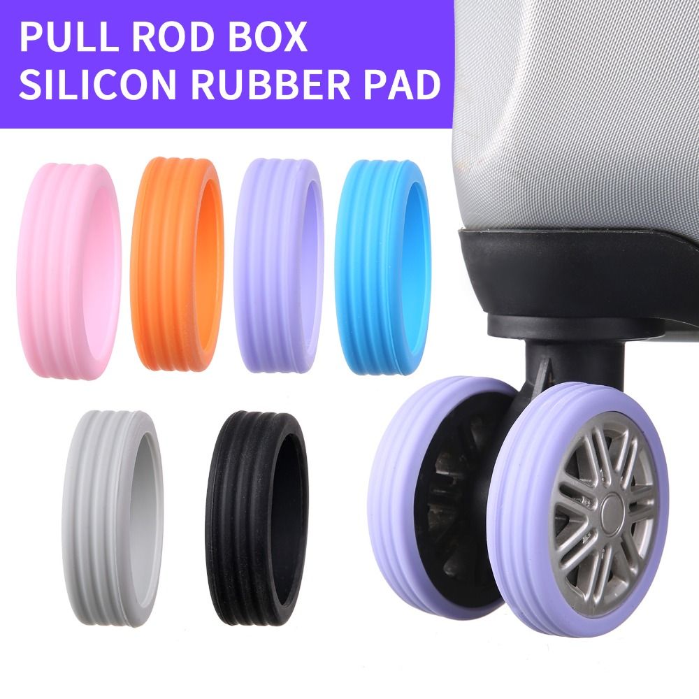 Cubierta protectora para ruedas de equipaje de viaje, accesorios para ruedas, reducción de ruido, 4 u 8 piezas
