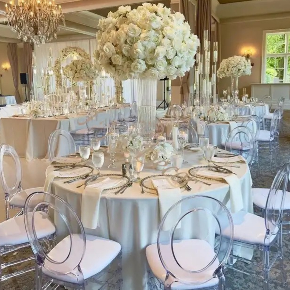 4個-10個、結婚式のセンターピース、トランペットコーン、結婚式用品、装飾用の透明なガラス花瓶、