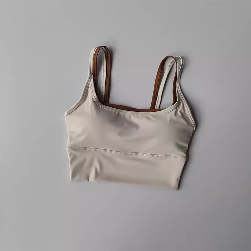 Sujetador deportivo para mujer, chaleco de gimnasio, Yoga, belleza, Top de tubo negro, Sujetador deportivo para correr, Top corto de Yoga, ropa interior, Sujetador deportivo Sexy