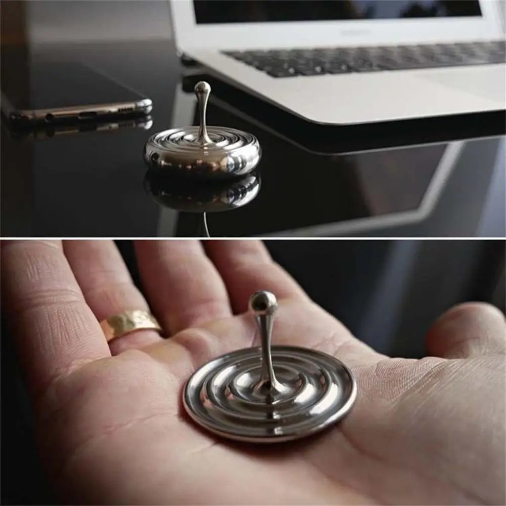 Spinning Top หมุนแม่เหล็กตกแต่งเดสก์ท็อปหยด Spiner ของเล่นของขวัญขายร้อนภาพยนตร์ Totem พิมพ์ Spinning Top