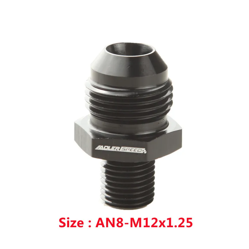ADLERSPEED Universal AN6 AN8 AN10 AN12 a AN a M12/M14/M16/M18x1,5 rosca recta combustible aceite manguera de aire adaptador macho