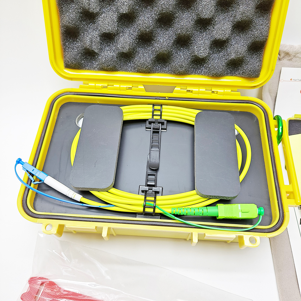 500m-2KM Fiber Optical Launch Cable Box OTDR Blind Zone Eliminator Box SC/APC-SC/APC SC/UPC-SC/APC SM 1310/1550nm Faserringe