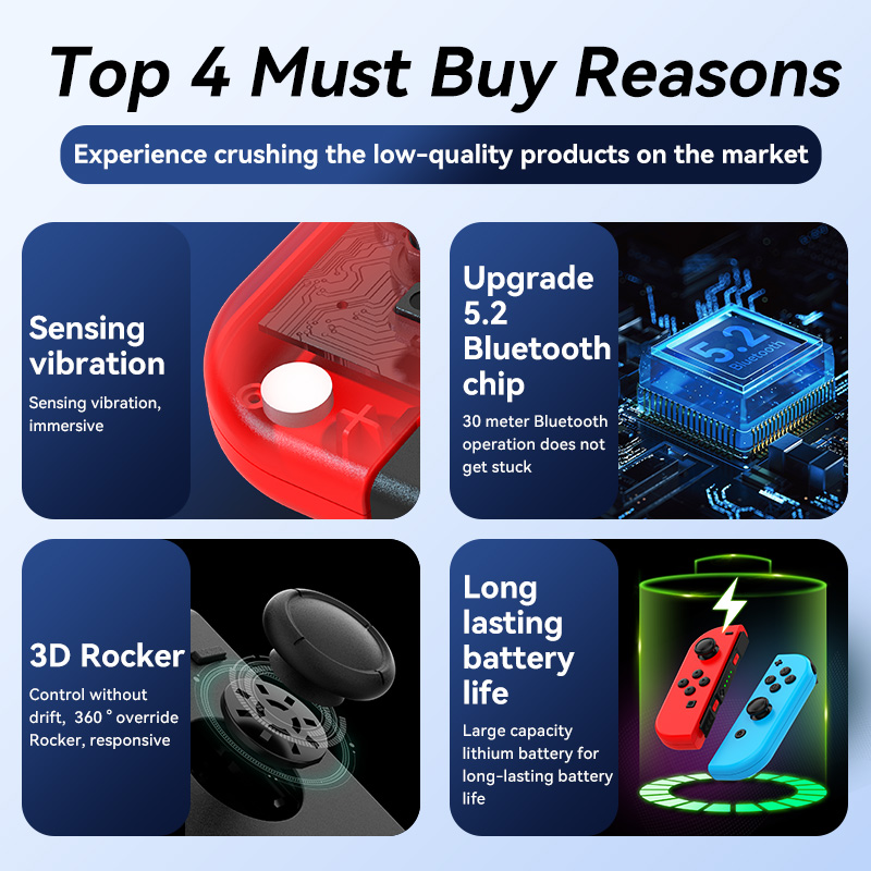 2025 novo para joycons gamepad para interruptor bluetooth controlador sem fio joystick com consoles de videogame cubo