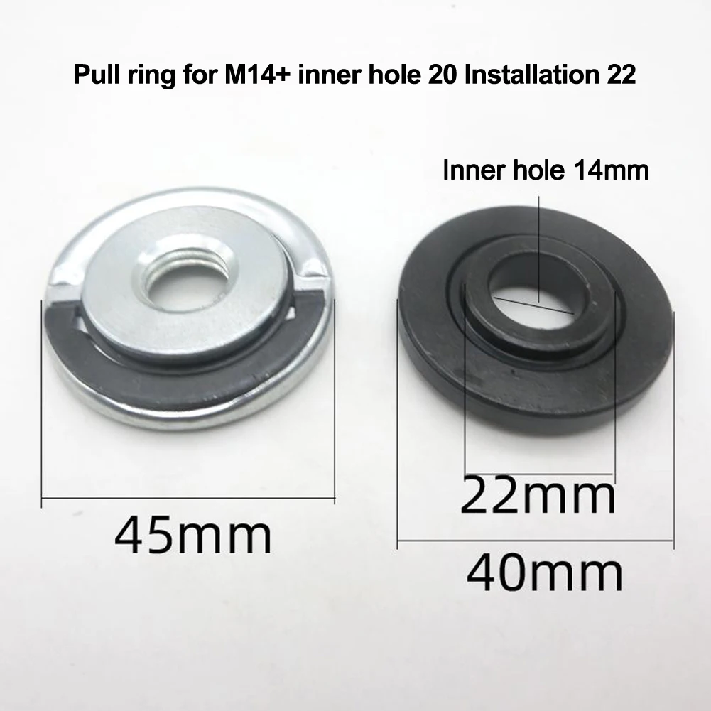 125 Type Pull Ring Angle Grinder Pressing Plate For M14 Quick Release Self-Locking Grinder Pressing Plate Flange Nut Power Chuck