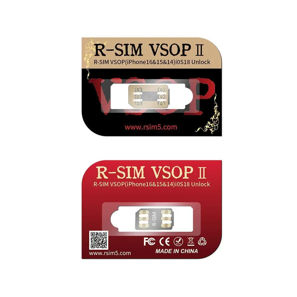 R-SIM VSOP 2 для ios 18, разблокировка sard для iPhone 13–16, серия Dual sim, новая упаковка