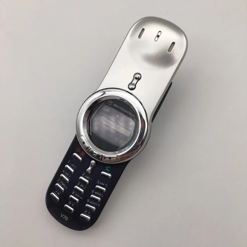 Original Motorola V70 Unlocked Refurbished Mobile Phone GSM 900 / 1800  Good Quality With 1 Year Warranty Only support English