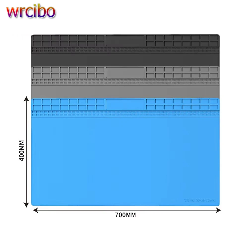 Wrcibo 700*400 мм очень большая силиконовая изоляционная прокладка термостойкий рабочий коврик для ремонта электронного телефона ноутбука паяльный коврик