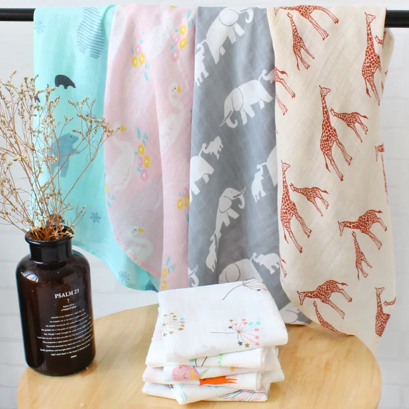 60x60cm Musselin Pailletten Swaddle Baby Handtücher Schal Swaddle Badetuch Neugeborenen Taschentuch Baden Füttern Gesicht Waschlappen Wischen