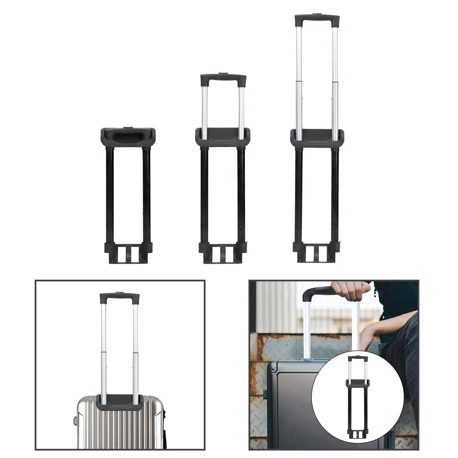 กระเป๋าเดินทางดึง Rod รถเข็นกระเป๋าเดินทางกระเป๋ารถเข็นกระเป๋าเดินทาง Telescopic Handle