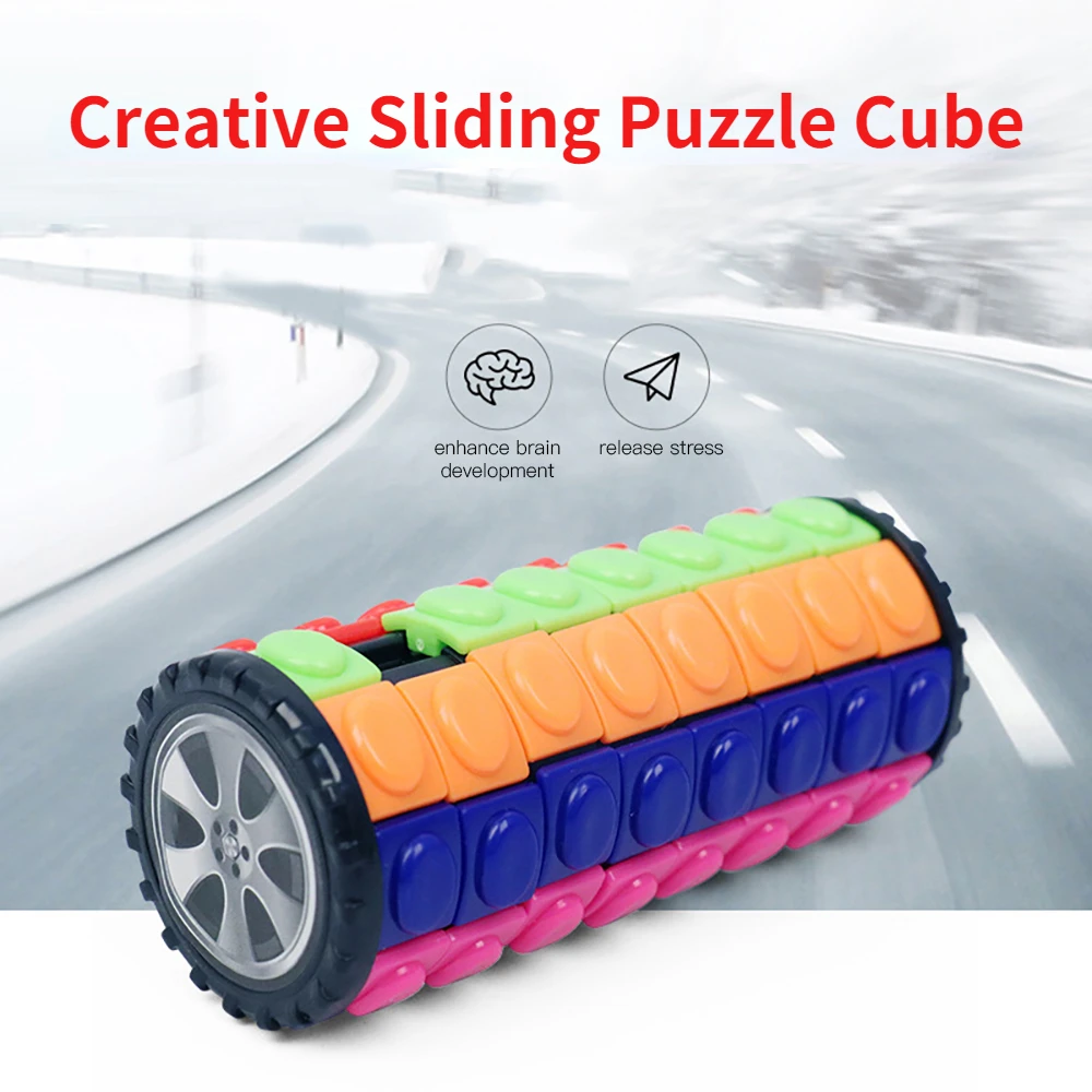 Sáng Tạo 3D Xoay Trượt Khối Xếp Hình Màu Tháp Giải Nén Tiểu Thuyết Cube Trẻ Em Đồ Chơi Xếp Hình Cha Mẹ-Con Montessori Chống Đỡ Tặng