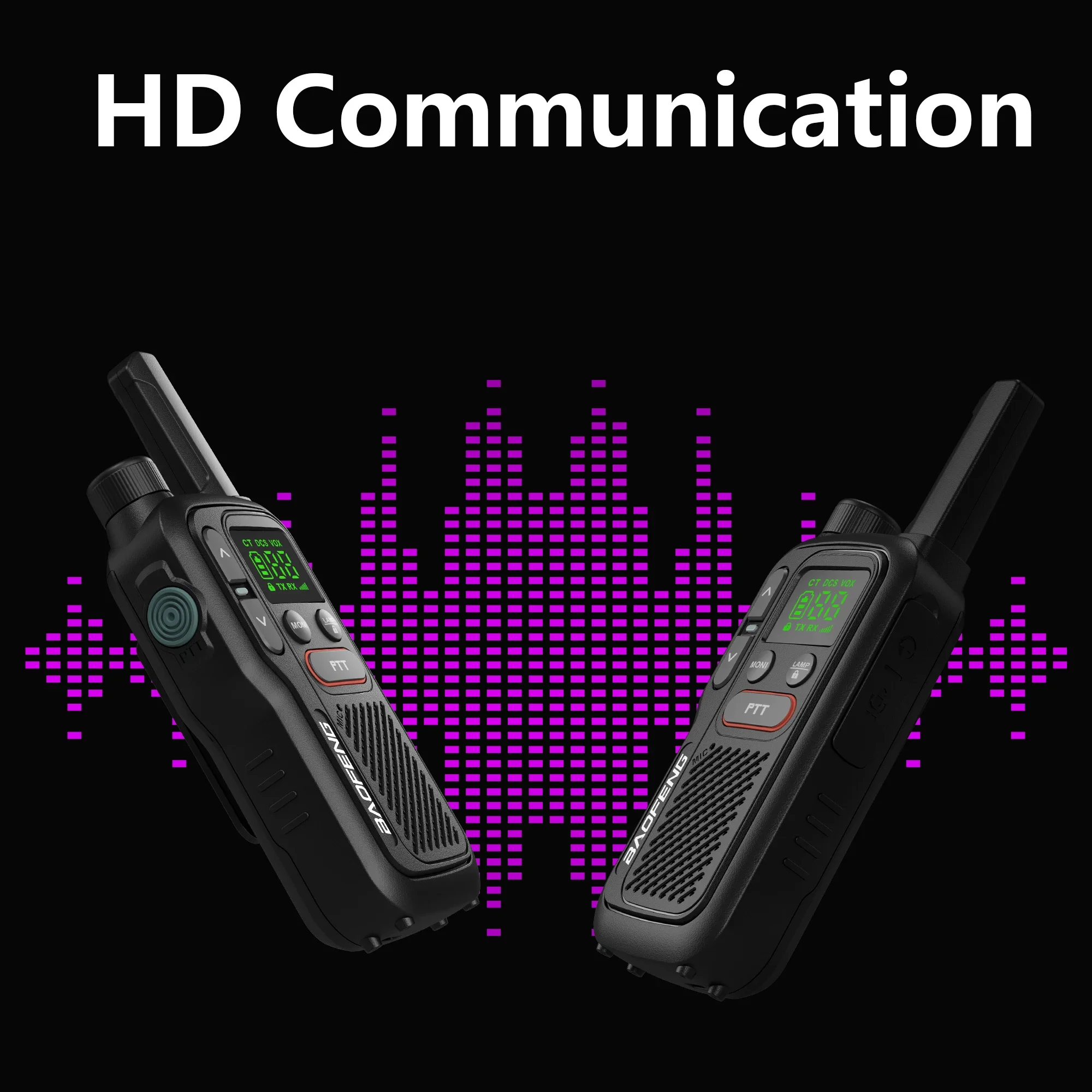 PMR446 BF-T18 Handheld  PMR Walkie Talkie Radio Station Transmitter 1500mAh Wireless Device Long Range Two Way Radios Flashligh