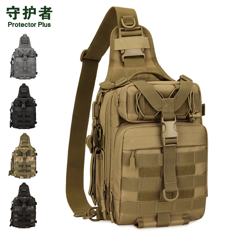Multifunktionale Angeltasche Schulter Umhängetasche Brusttasche Hüfttasche Rucksack Taktisch für Männer