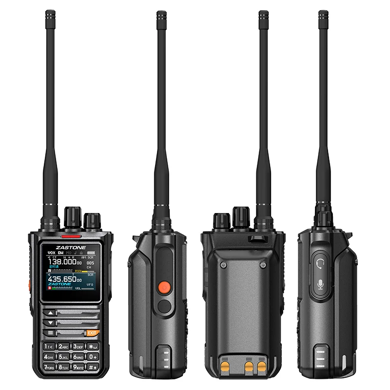 ZASTONE M8 10W Walkie Talkie Ham Amateur 2 Way Radio AM Air Aviation Band High Power Walkie-Talkie APP programming noise