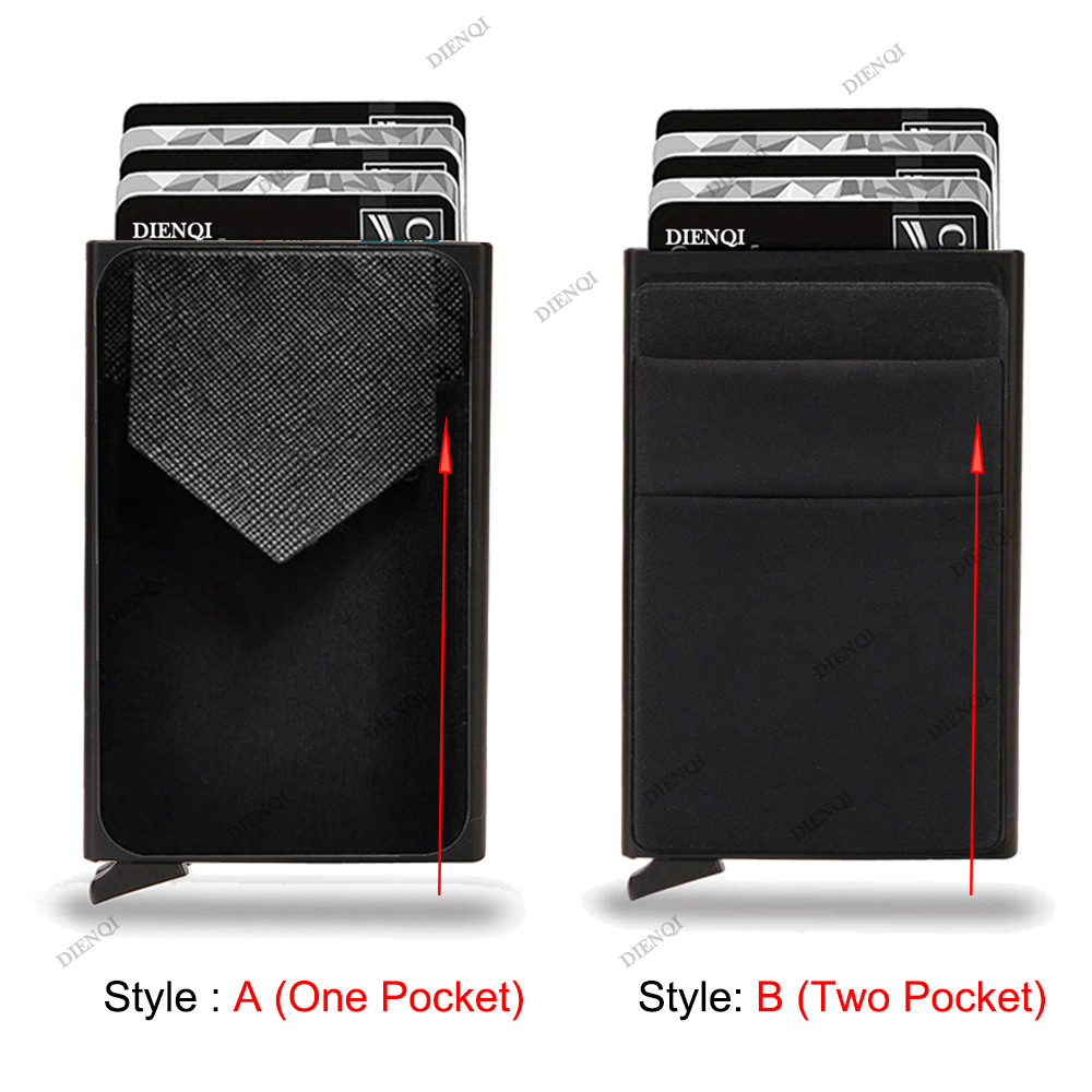 Multi Bank Credit Card Houder Heren Portemonnee RFID Zakelijk Anti-diefstal Slanke Dunne Portemonnee Mannen