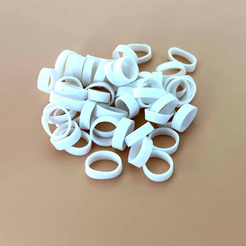 450pcs 고무 밴드 화이트 컬러 미니 높은 탄성 고무 밴드 용품 홈 오피스 편지지에 대 한 Stretchable 라텍스 반지
