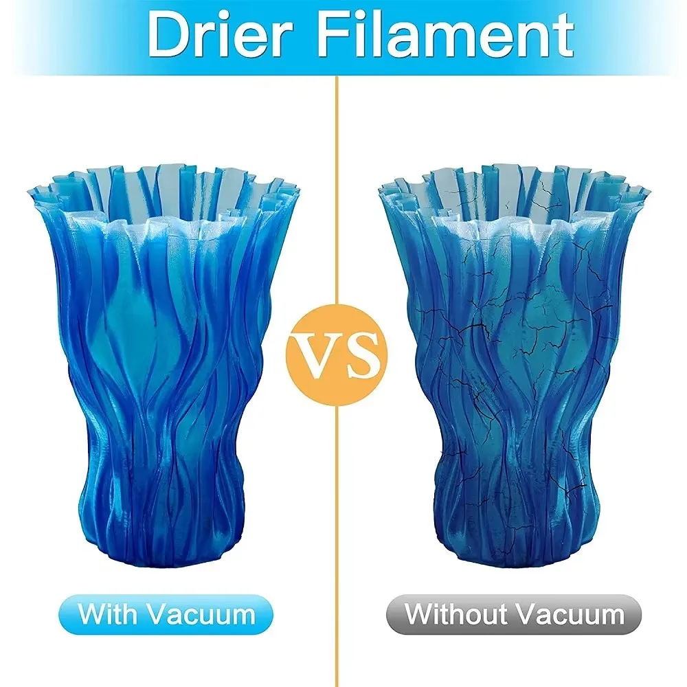 5-30 sacos pla abs tpu petg filamento sacos de vácuo com alça bomba de ar impressora 3d filamentos saco de armazenamento secador manter peça da impressora 3d