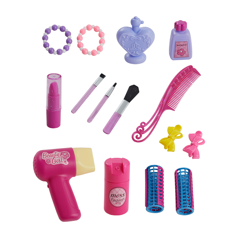 Children's dressing table toy set with stool, mirror, drawer Children's dressing table girl exquisite gift game makeup table