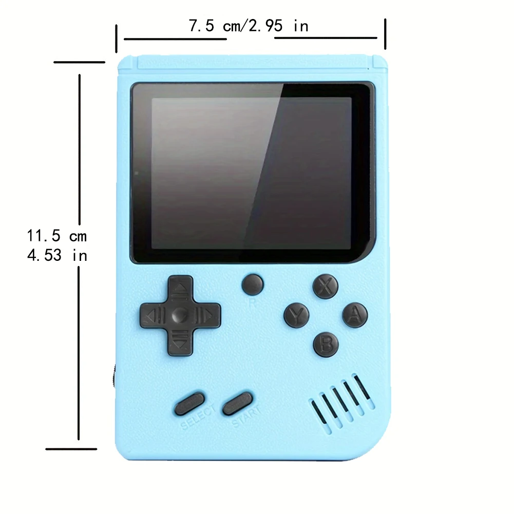 หน้าจอ LCD ขนาด 2.4 นิ้วคอนโซลวิดีโอเกมย้อนยุคมือถือแบบพกพากระเป๋าเกมคอนโซลของขวัญคริสต์มาสของเล่นอิเล็กทรอนิกส์สําหรับเด็ก