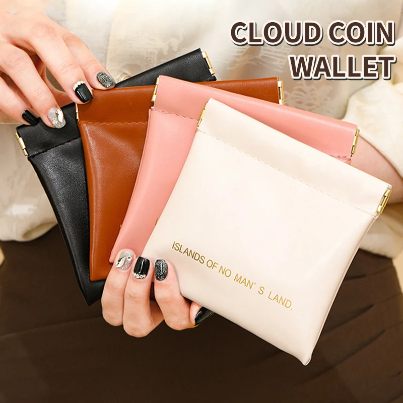 Pu Makeup Bag Storage Bags Shrapnel Bag Automatic Closing Data Cable Headphone Storage Bag Red Envelope Coin Purse Waterproof