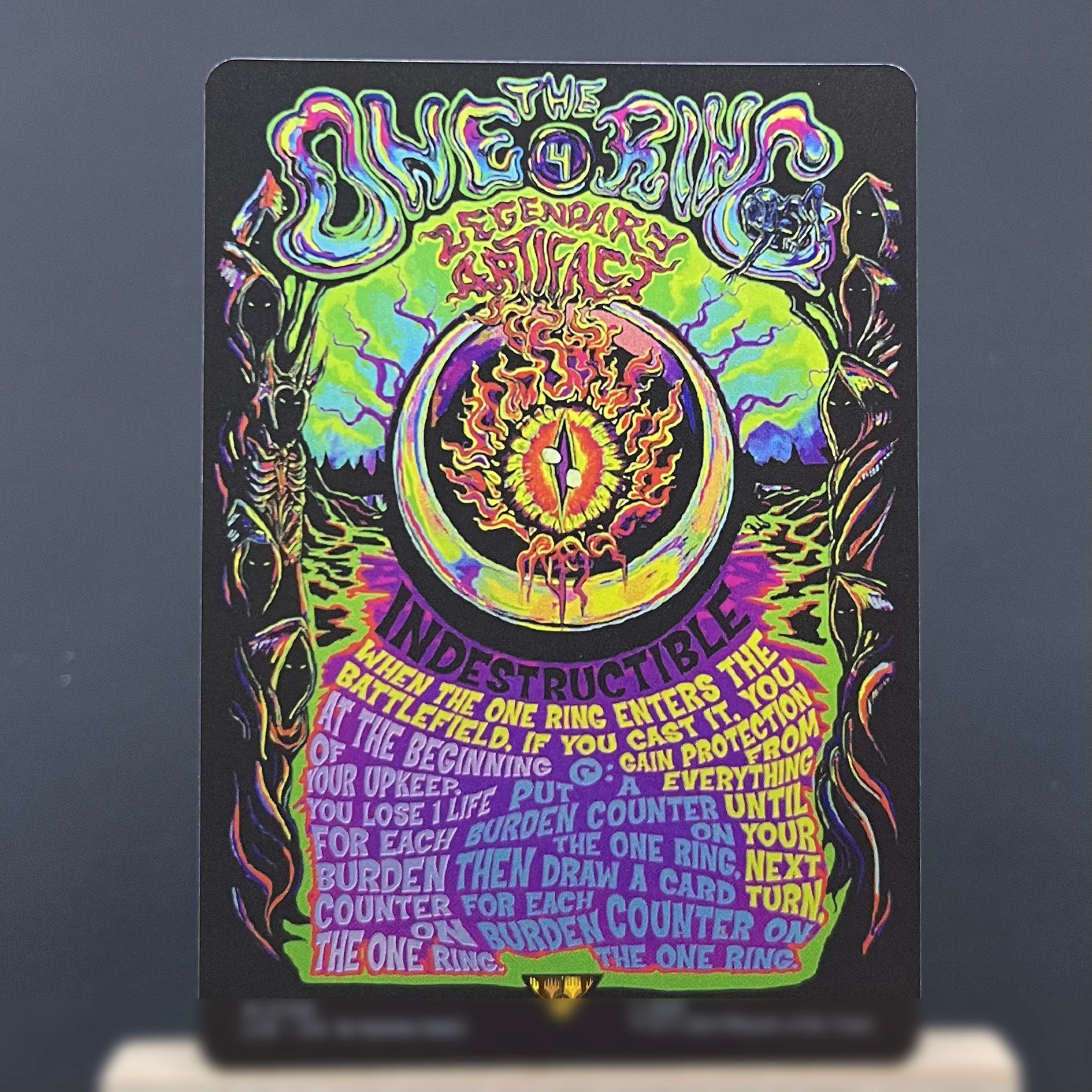 LTR LTC FOIL1-I03 Карты прокси-сбора Tcg The One Ring Sol Ring Sauron, the Dark Lord Orcish Bowmasters Mount Doom Gather