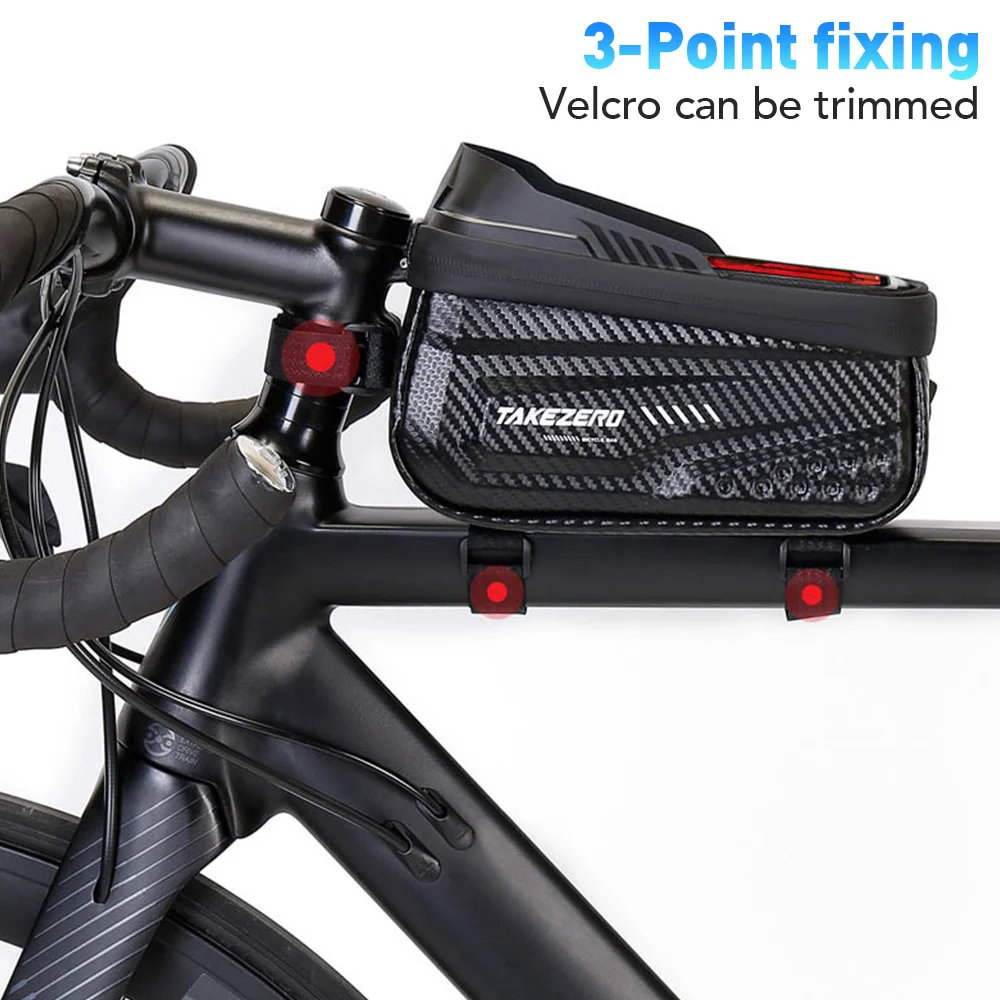 NEWBOLER Torba rowerowa Wodoodporna torba rowerowa z ekranem dotykowym Górna rama przednia MTB Torba rowerowa na rower szosowy Etui na telefon Akcesoria rowerowe
