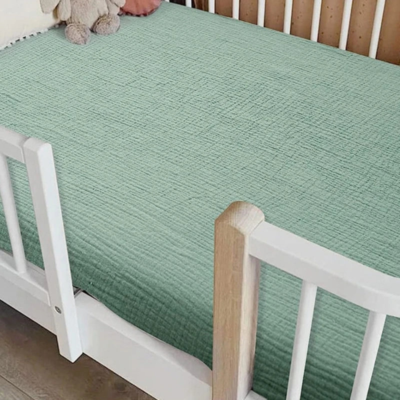 Sábana bajera ajustable para bebé, funda cama para cuna lactancia, Moisés, sábanas ajustadas, colchón D5QA
