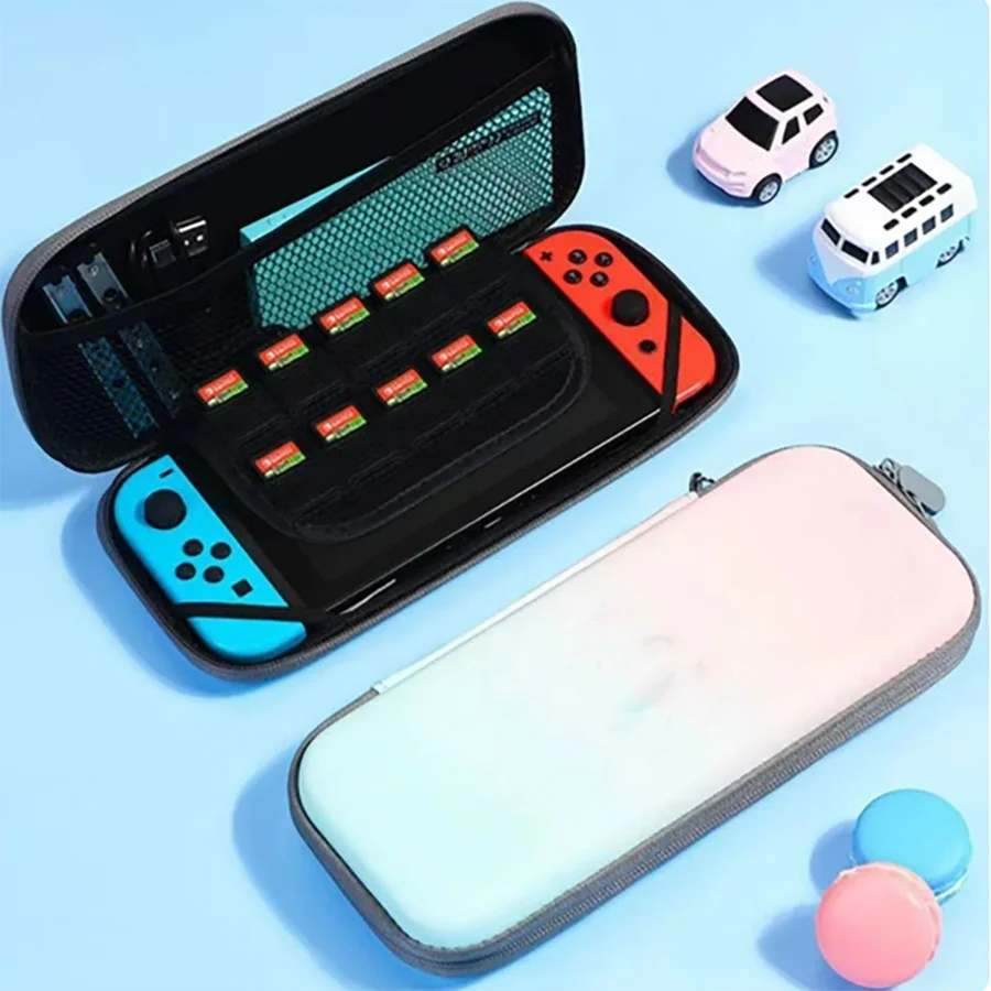 For Switch NS OLED Storage Bag Switch storage bag with gradient color designPortable gaming accessories storage bag