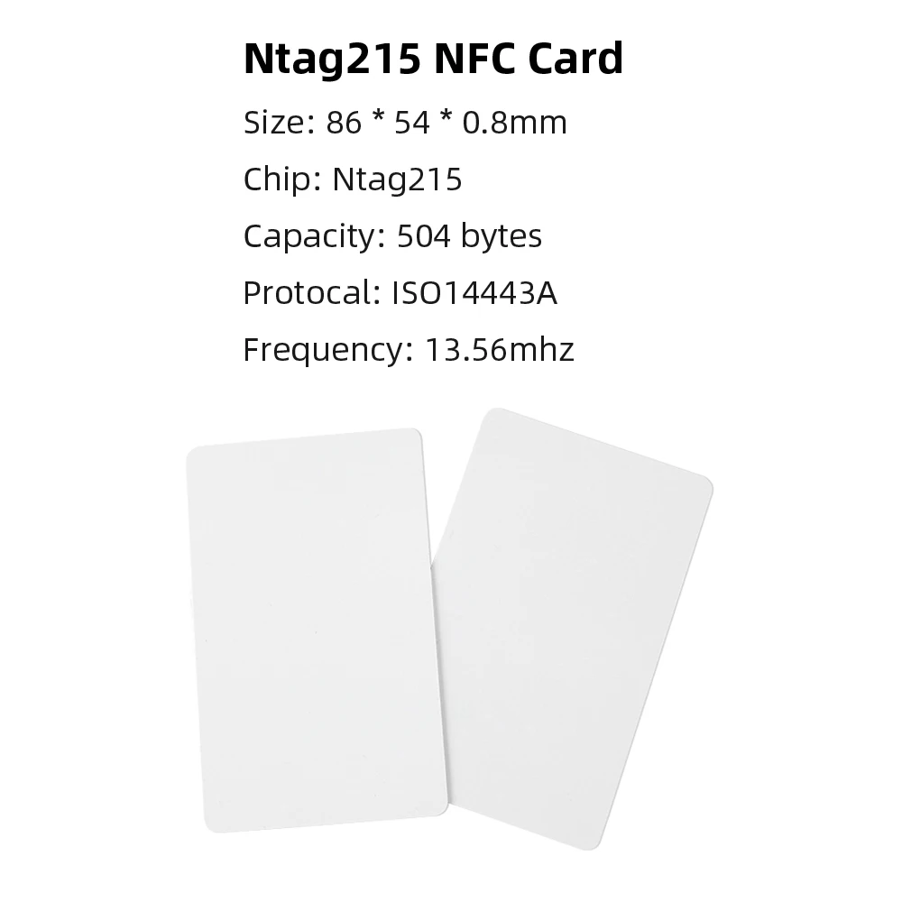 5YOA 10pcs NTAG215 NFC Card Tags Compatible with Tagmo Works for Switch & All NFC Mobile Phones Bulk Packaged