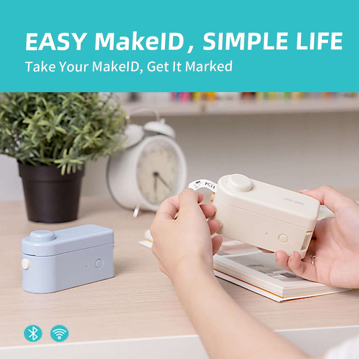 1 ม้วนสีขาว/โปร่งใส 9 มม.12 มม.16 มม.ป้ายกาว Maker กระดาษสําหรับ MAKEID M1/L1/ e1 mini/Mini HD ลามิเนตสํานักงานเทปติดฉลาก