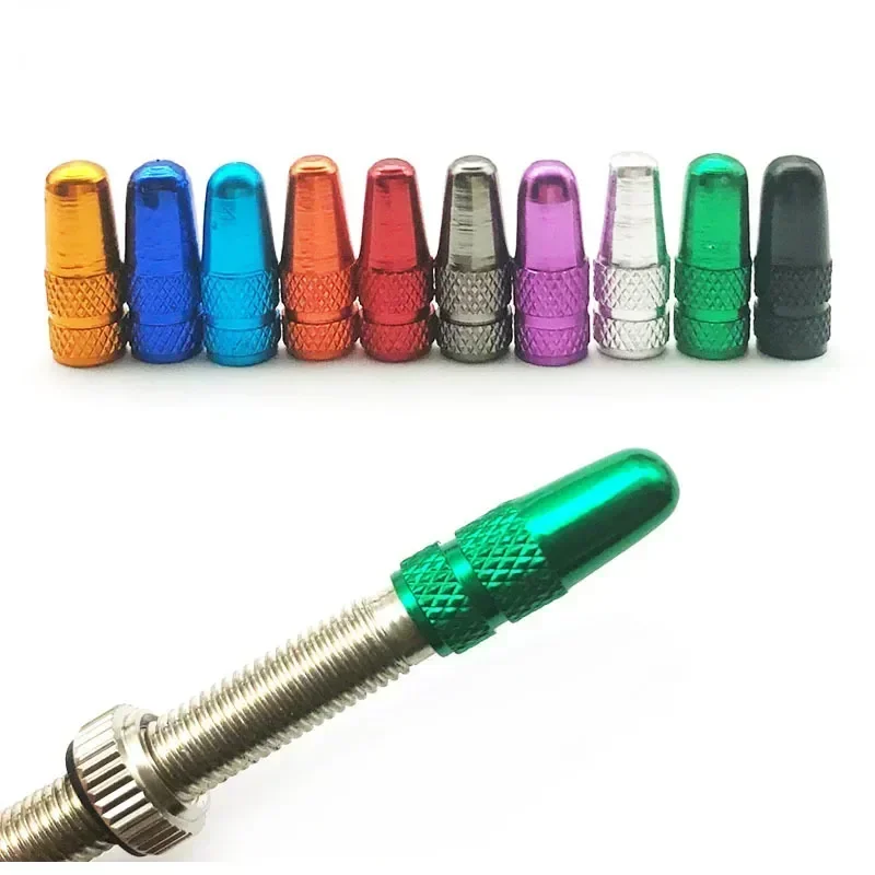 4PCS อลูมิเนียมจักรยานยางวาล์ว Caps FV/Presta วาล์วสําหรับแผนที่ MTB Track Racing จักรยานทนทานขี่จักรยานอุปกรณ์เสริม