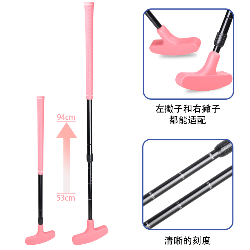 Retractable Golf Putter for Men Mini Golf Clubs for Kids Junior and Adults Left and Right Handed Putter