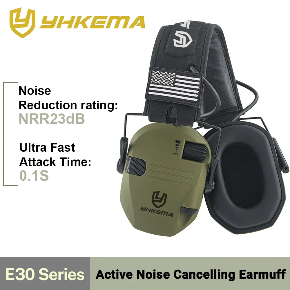Protable New Shooting Headset Headphones for Hearing Protection Ear Protect Noise Reduction Active Hunting Tactical Earmuff