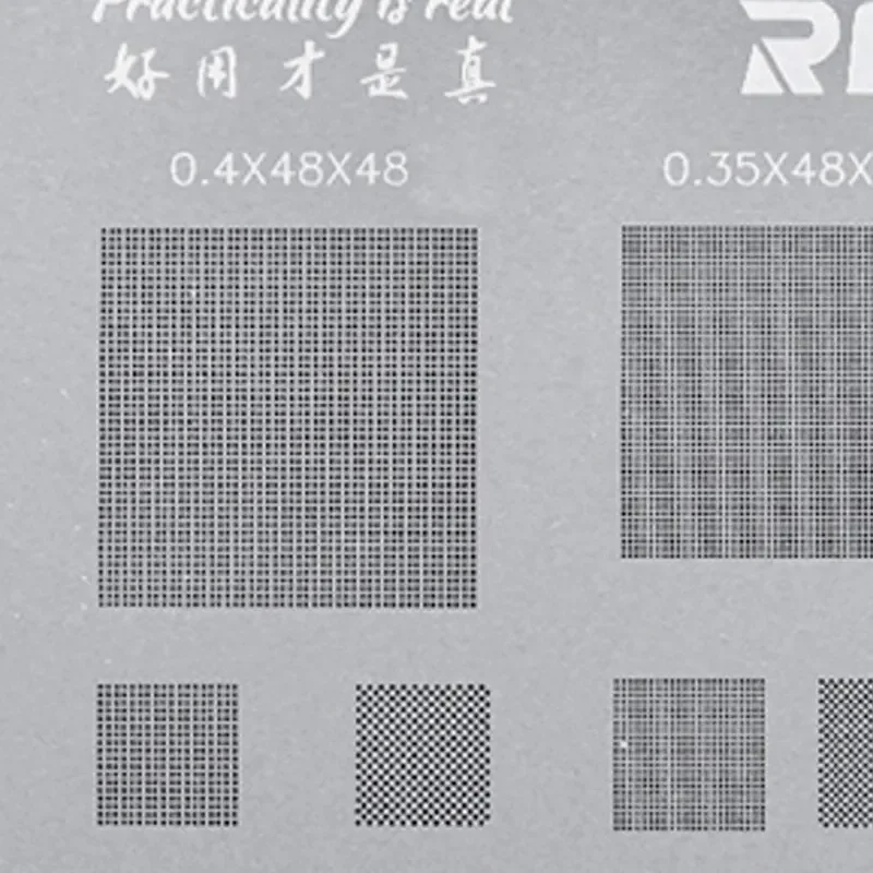 RELIFE Multi-Purpose BGA Stencil for 0.3/0.35/0.4/0.5/Parallel/45 Degree Hole Universal Solder BGA Reballing Stencil Solder Net