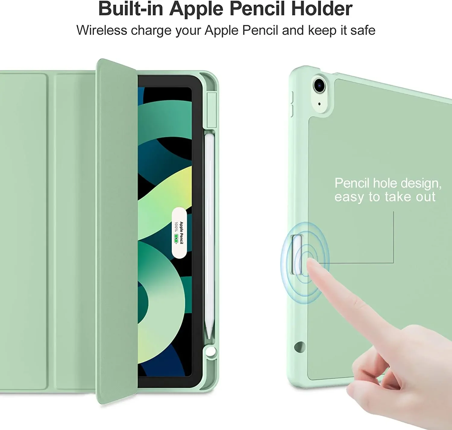 Para 2024 iPad Air 11 "4th 5th 10,9 funda 2022 funda con soporte de silicona para iPad Pro 11 2021 decima generación funda con soporte para lápiz