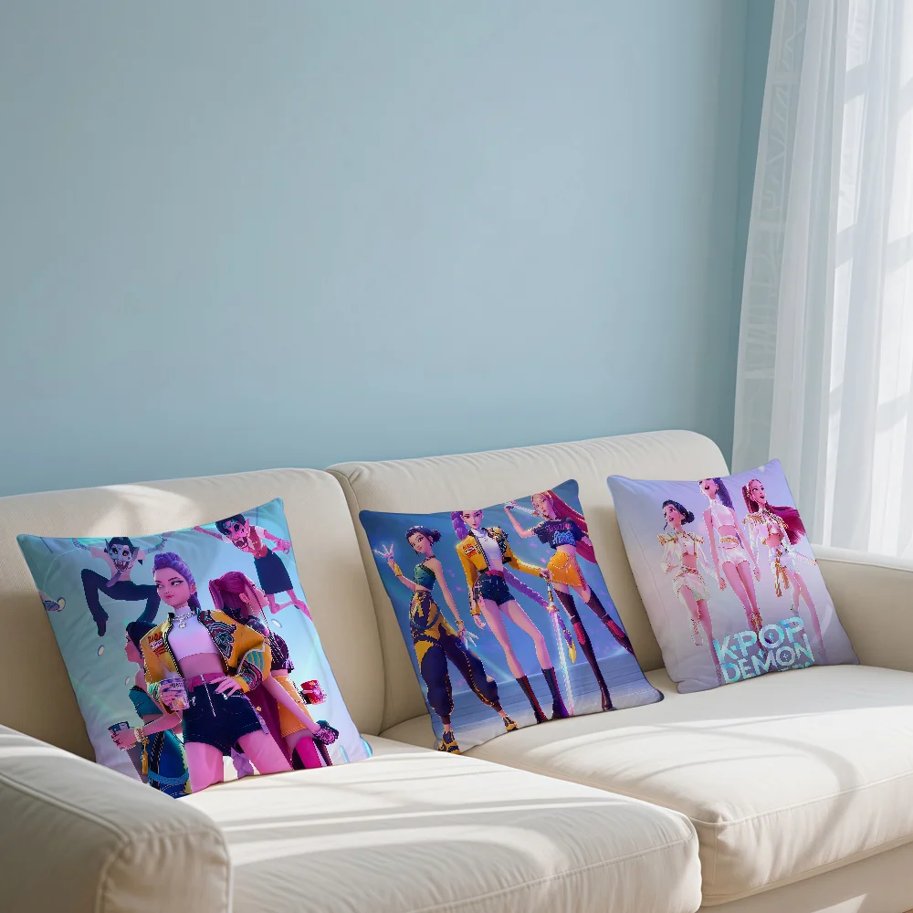 cushion H-Hunters cover Home Decor Sofa D-Demon Bedroom Car Pillow K-KPop Cover