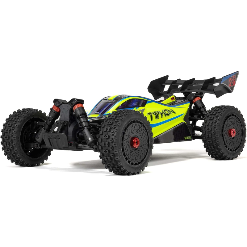 ARRMA RC Car 1/8 Typhon 4X4 223S BLX BRUSHLESS Buggy RTR (Battery and Charger Not Included) with DSC (Yellow), ARA4306V4T2