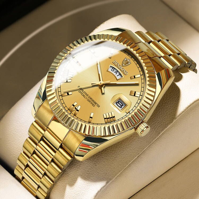 BINBOND Marke Herren Business Sport Quarzuhr Klassische Wasserdichte Leucht Kalender Kreative Uhr Männliche Personalisierte Armbanduhr