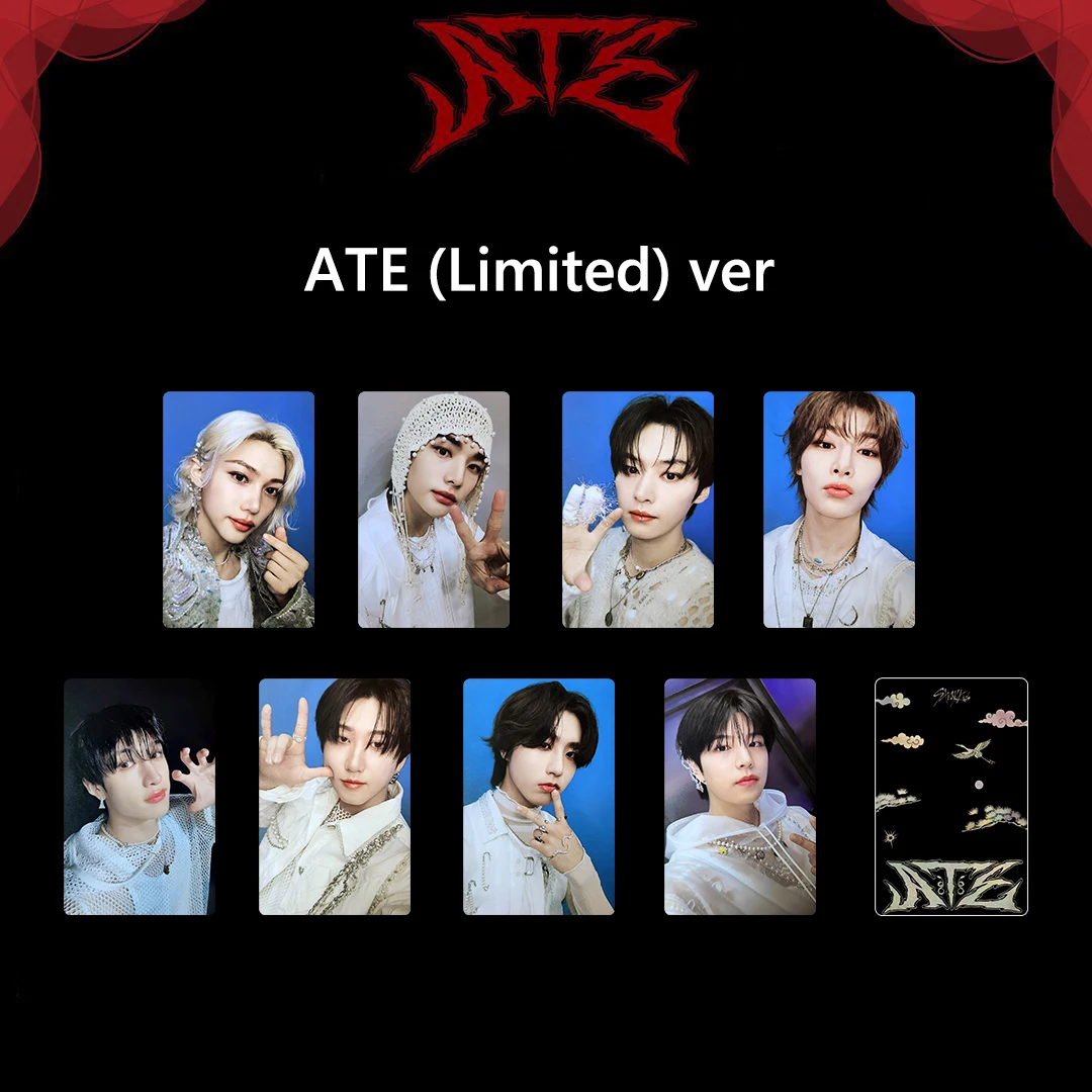 SKZ มินิอัลบั้ม ATE การ์ดเฉพาะ Hyun-Jin Lee Yong-Bok บาง Chan Lee Min-Ho การ์ดขนาดเล็ก