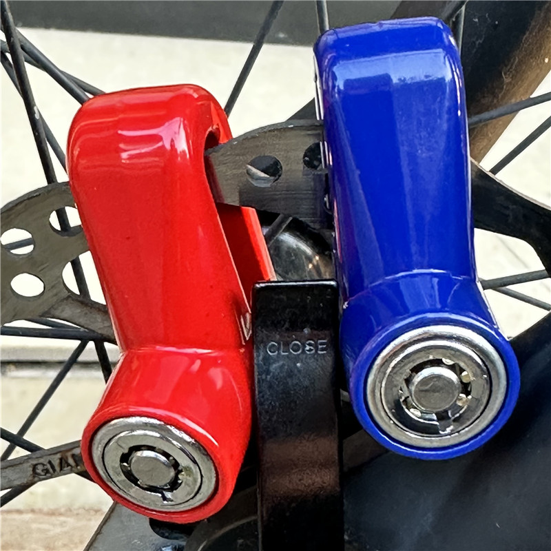 Sicurezza antifurto per bicicletta, moto, scooter elettrico, freno a disco, lucchetto per bici da strada a 3 colori
