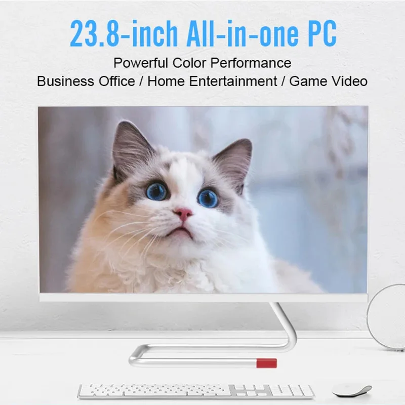All In One Gaming Pc 23.8" Business Desktop  Computer I3 I5 I7 Oem Computer All In One Pc For Student And Company
