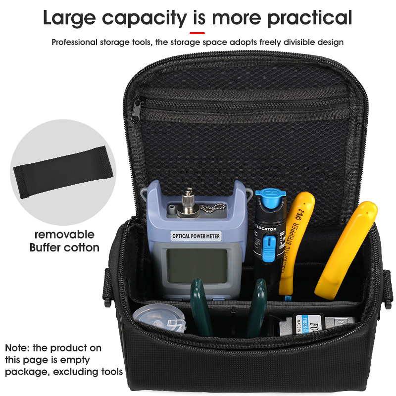 Fiber Optic Tool Empty Package FTTH Special Tool Kit Fiber Hardware Network Tools Empty Bag 20.5cm*10.5cm*13cm
