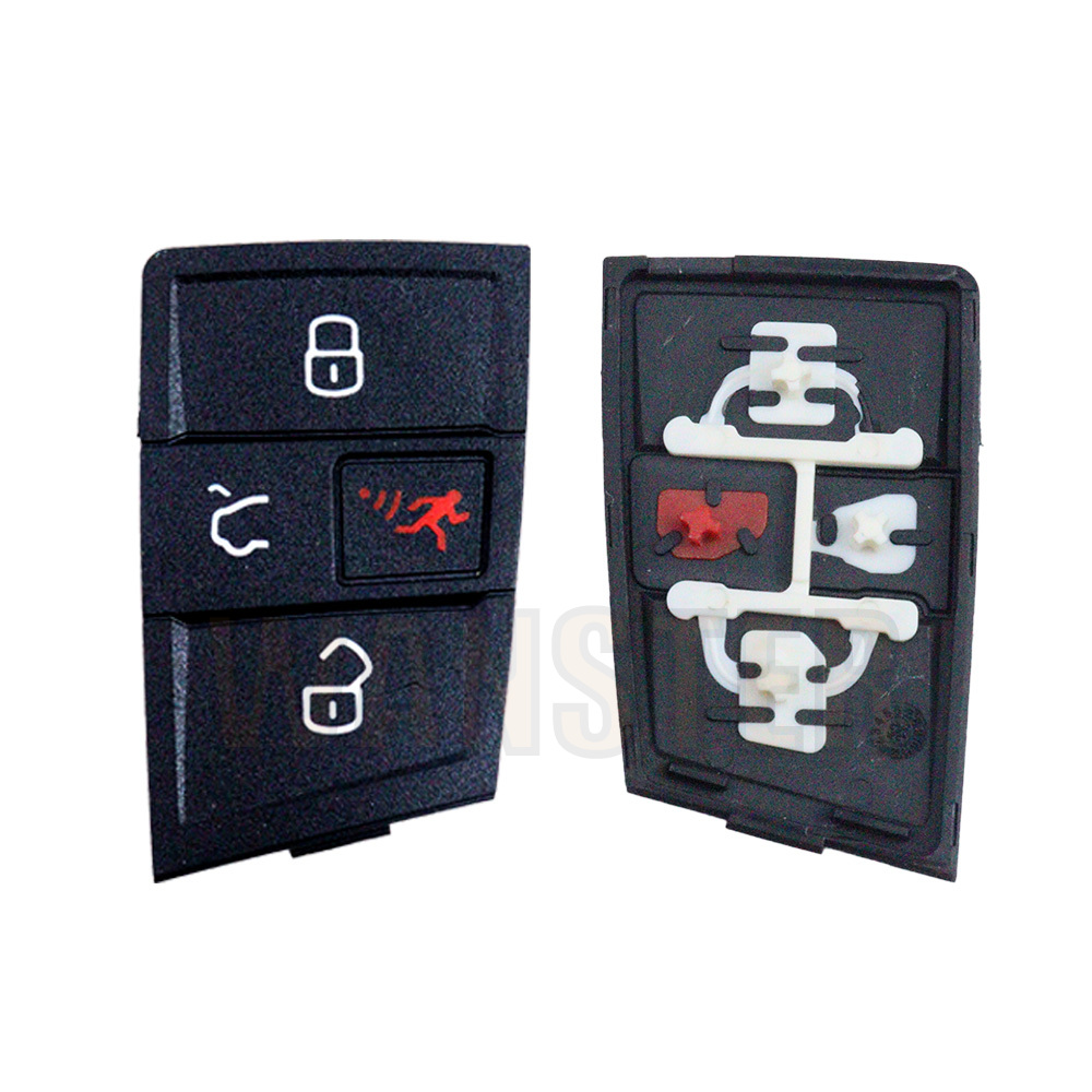 3 4 ボタンパッド交換車のキーゴム Fob フォルクスワーゲン VW ゴルフ 4 5 7 MK7 ティグアン用シュコダオクタビア A7 セアトレオンイビサアルテア