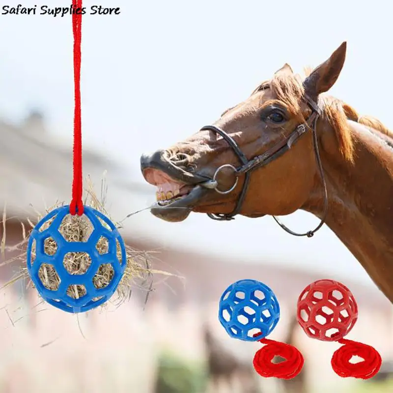 Pferd behandeln Ball Heu Feeder Spielzeug ball hängen Fütterung spielzeug für Pferd Pferd Ziege Schafe entlasten Stress Pferd behandeln Ball
