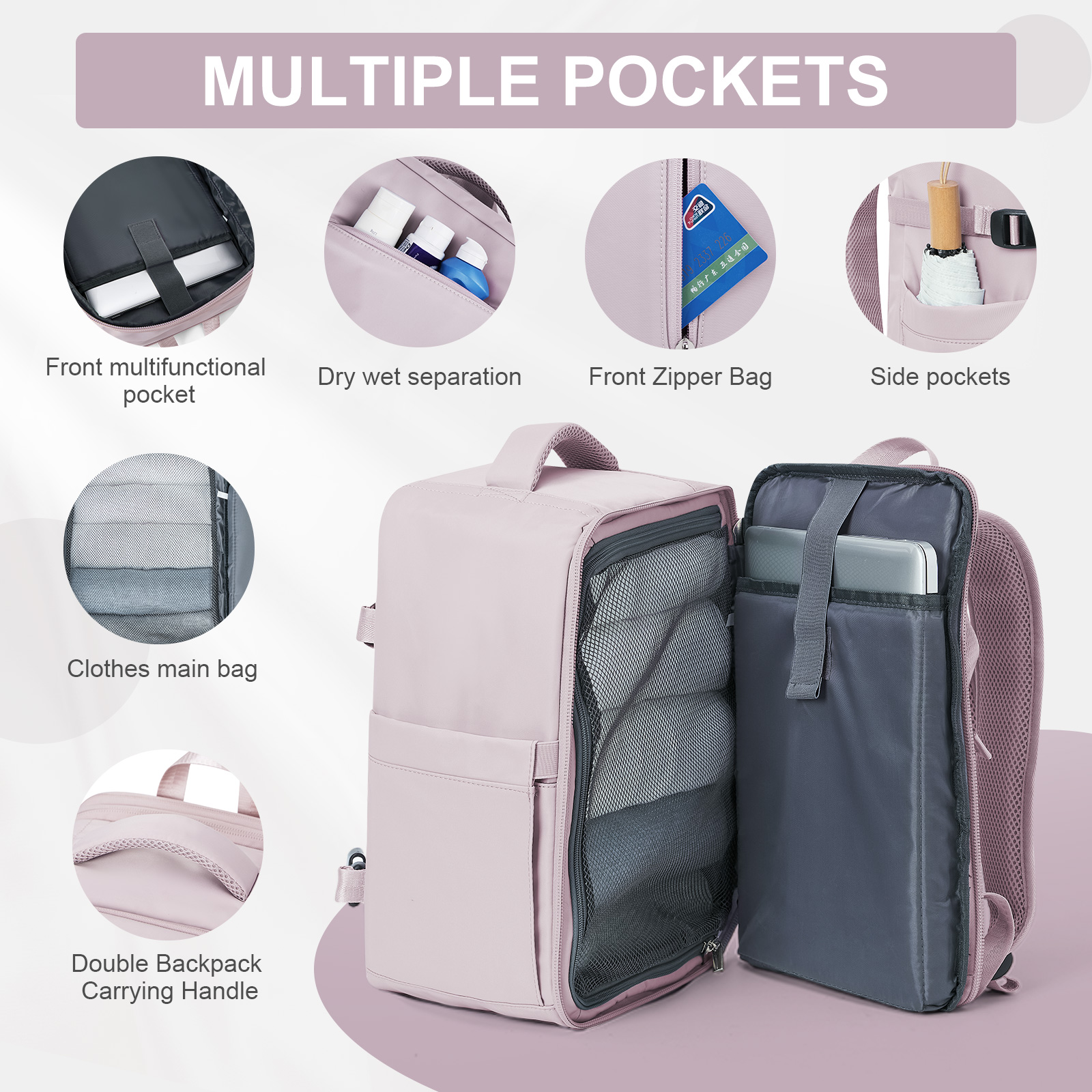 Damesrugzak Reiskoffer Cabinetas Vliegtuigen Ryanair 40x20x25 Vliegtuigreistas Heren Laotop Rugzak Wizzair Carry On