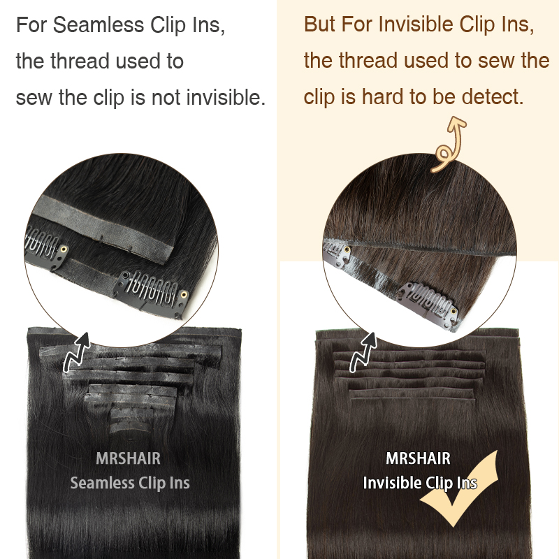 Onzichtbare Clip In Haarverlenging Geïnjecteerd PU Tape Inslag Clip in Menselijk Haarverlenging 7 stks/set 12-24 inch 100G 120G Clip Op Haar