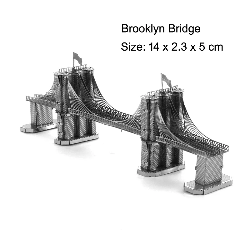 Building Series 3D Metal Puzzle  model KITS Assemble Jigsaw Puzzle Gift Toys For Children