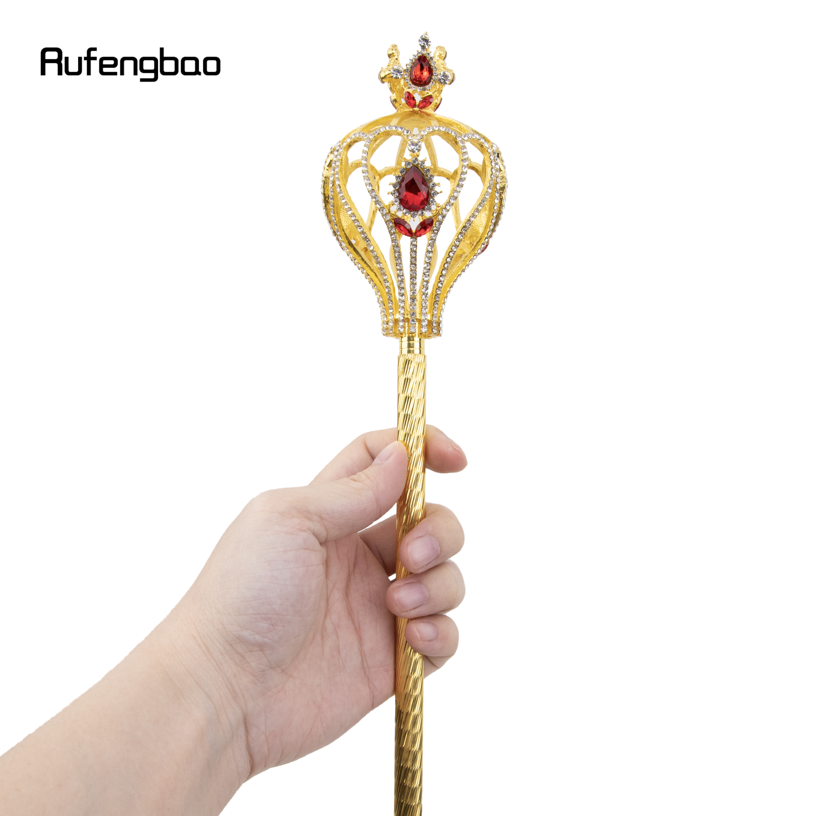 ゴールデンレッド合金妖精の杖女の子のためのプリンセスワンド子供のための天使の杖パーティーコスプレ衣装結婚式誕生日パーティー 91 センチメートル