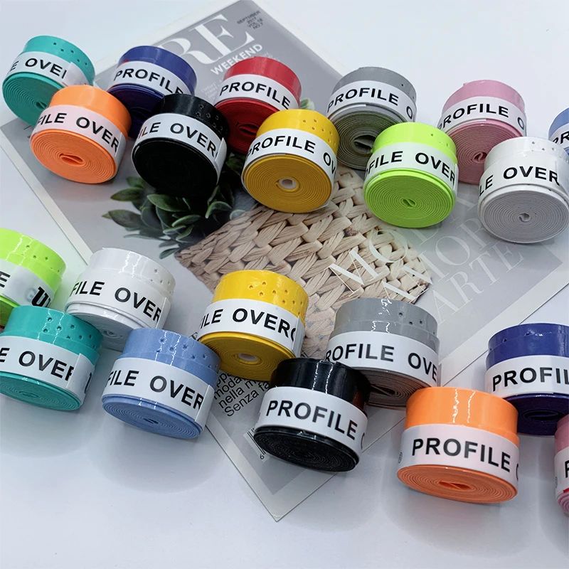 60 ชิ้น/ล็อต Wilson Tennis Overgrip กาวมือพาเดลแร็กเก็ต Tenis Grip Anti-Slip การฝึกอบรม Sweatband เทนนิสอุปกรณ์แบดมินตัน