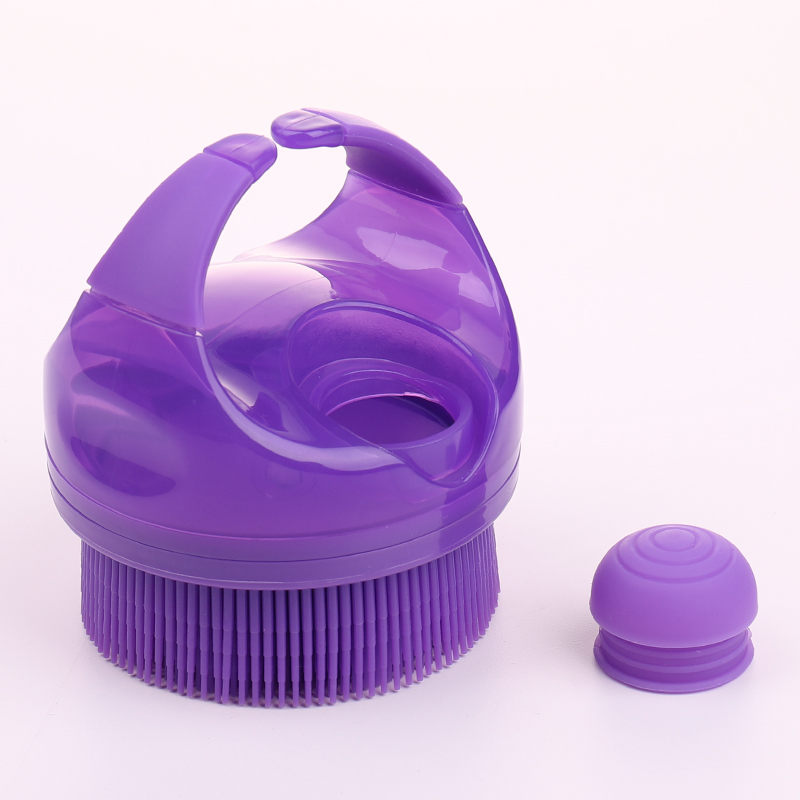 Brosse de bain en Silicone, distributeur de poils souples, masseur, exfoliant, brosse à récurer le corps
